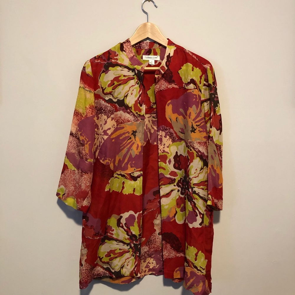 Coldwater Creek silk jacket -size M